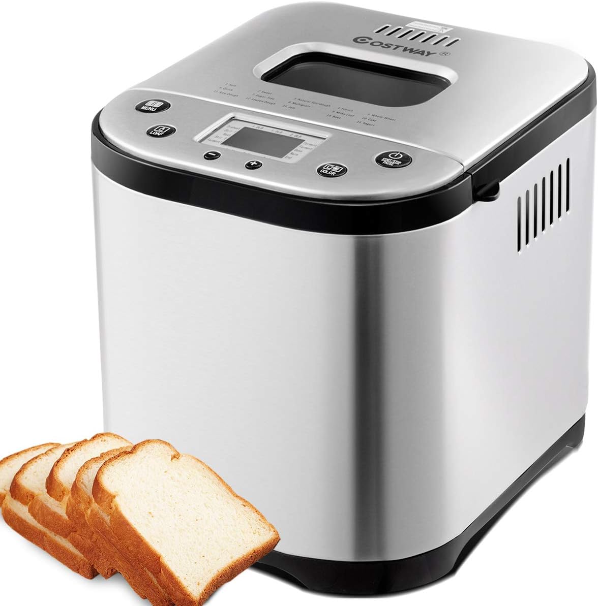 COSTWAY 2 LB Bread Maker – Automatic Programmable