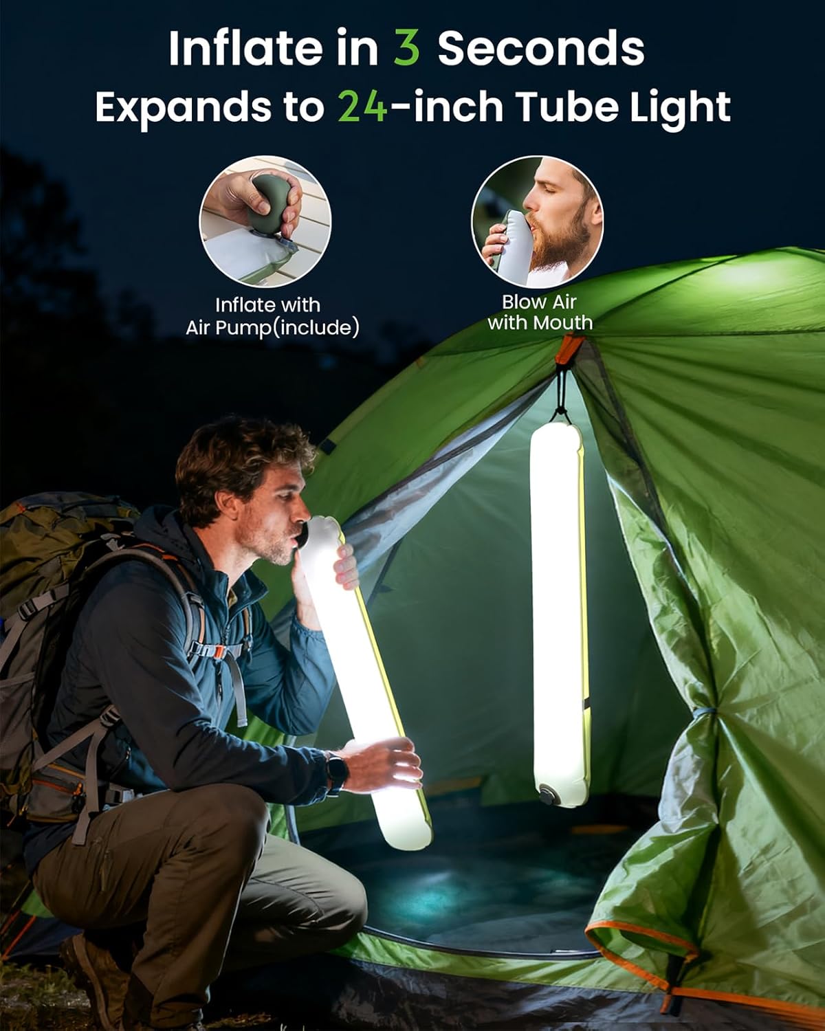 Solar Camping Lantern – Inflatable LED Light