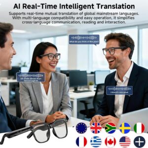 AI Smart Glasses with 4K Camera & Bluetooth
