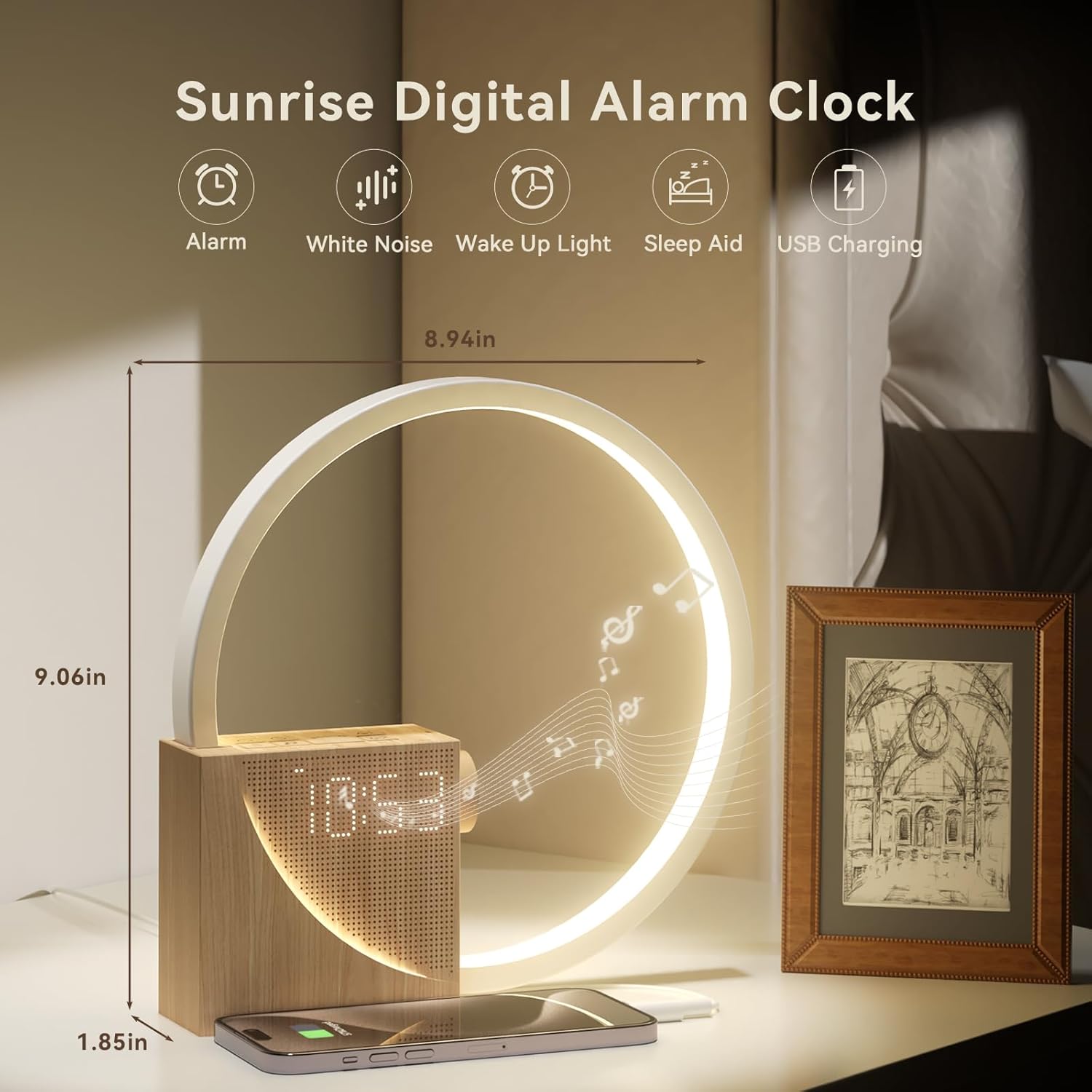 Vivilumens Sunrise Alarm Clock Sound Machine