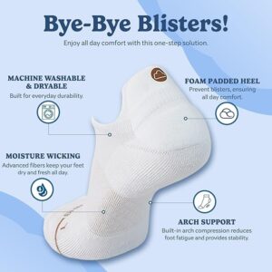 SHEZZA Anti-Blister Cushion Heel Ankle Socks