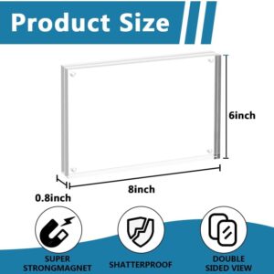 6x8" Acrylic Picture Frames (6 Pack)