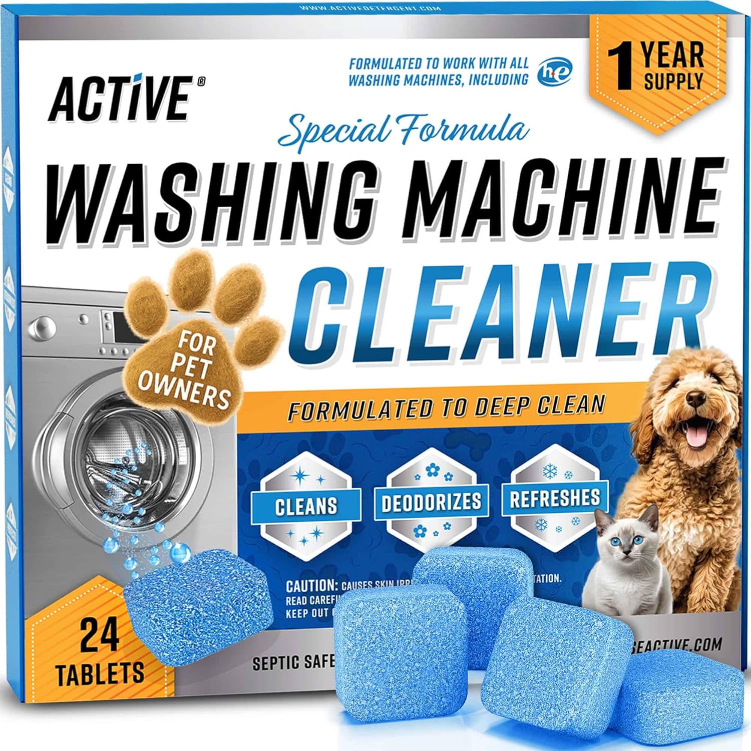 ACTIVE Washing Machine Cleaner Tablets