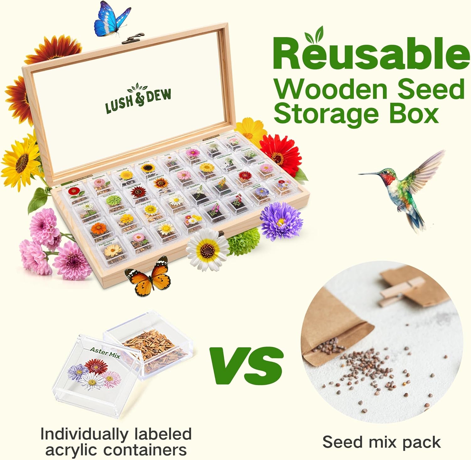 Lush&Dew Cut Flower Seed Bank