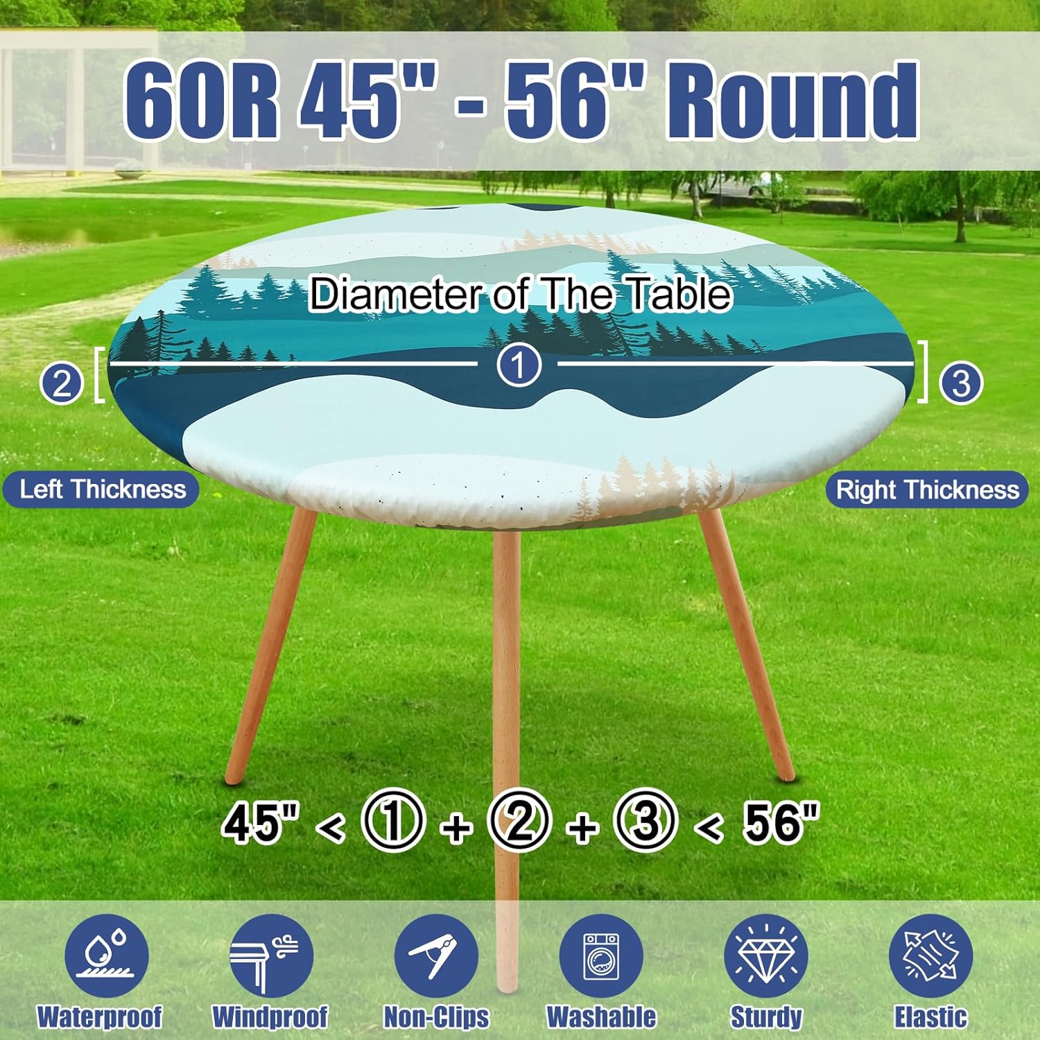 Spandex Round Fitted Tablecloth