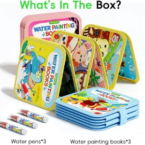 Timetome Reusable Water Painting Books for Kids
