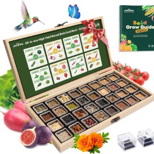 Lush&Dew Raised Garden Bed Heirloom Seed Bank