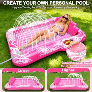 TURNMEON Inflatable Tanning Pool Lounger
