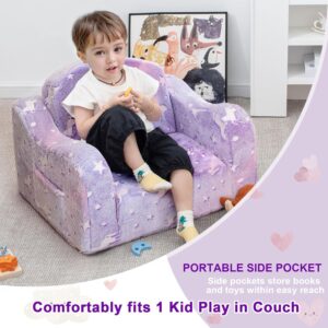 Airpanda 2-in-1 Toddler Couch & Chair