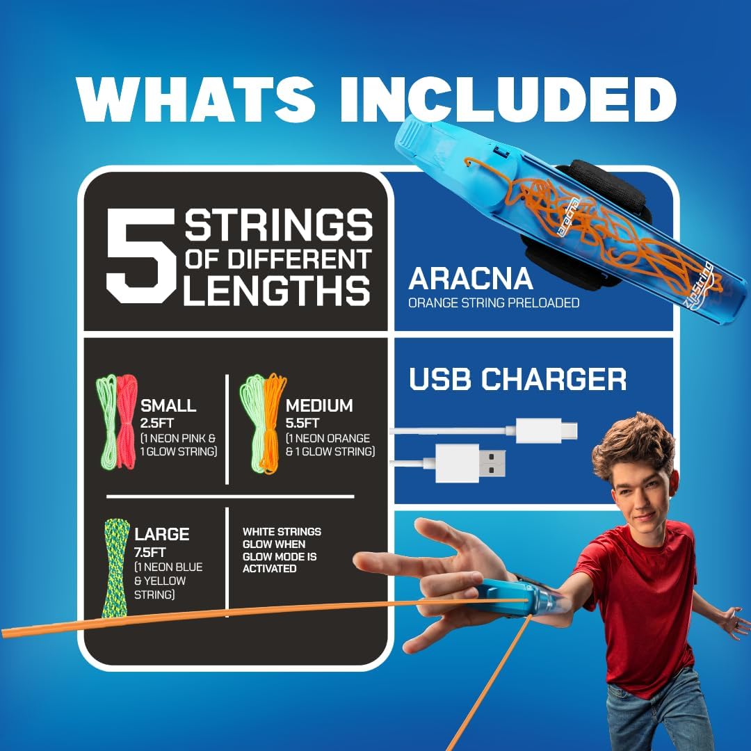 ZipString Aracna Glow-in-the-Dark Webshooter