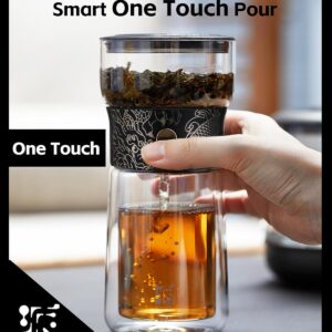 ZENS Cool Glass Teapot with Infuser