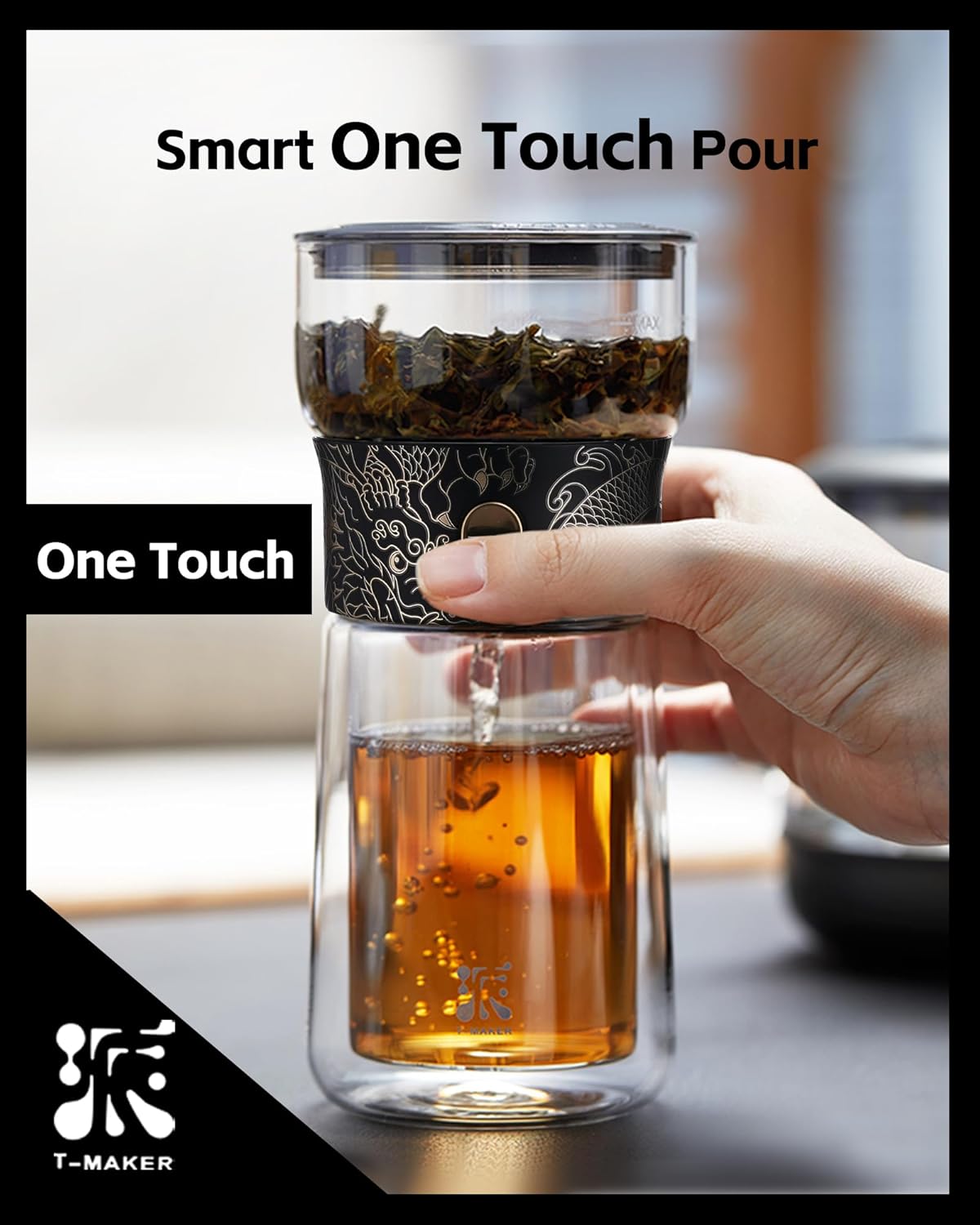 ZENS Cool Glass Teapot with Infuser