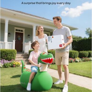 QPAU Inflatable Bouncy Dinosaur Toys (2PCS)