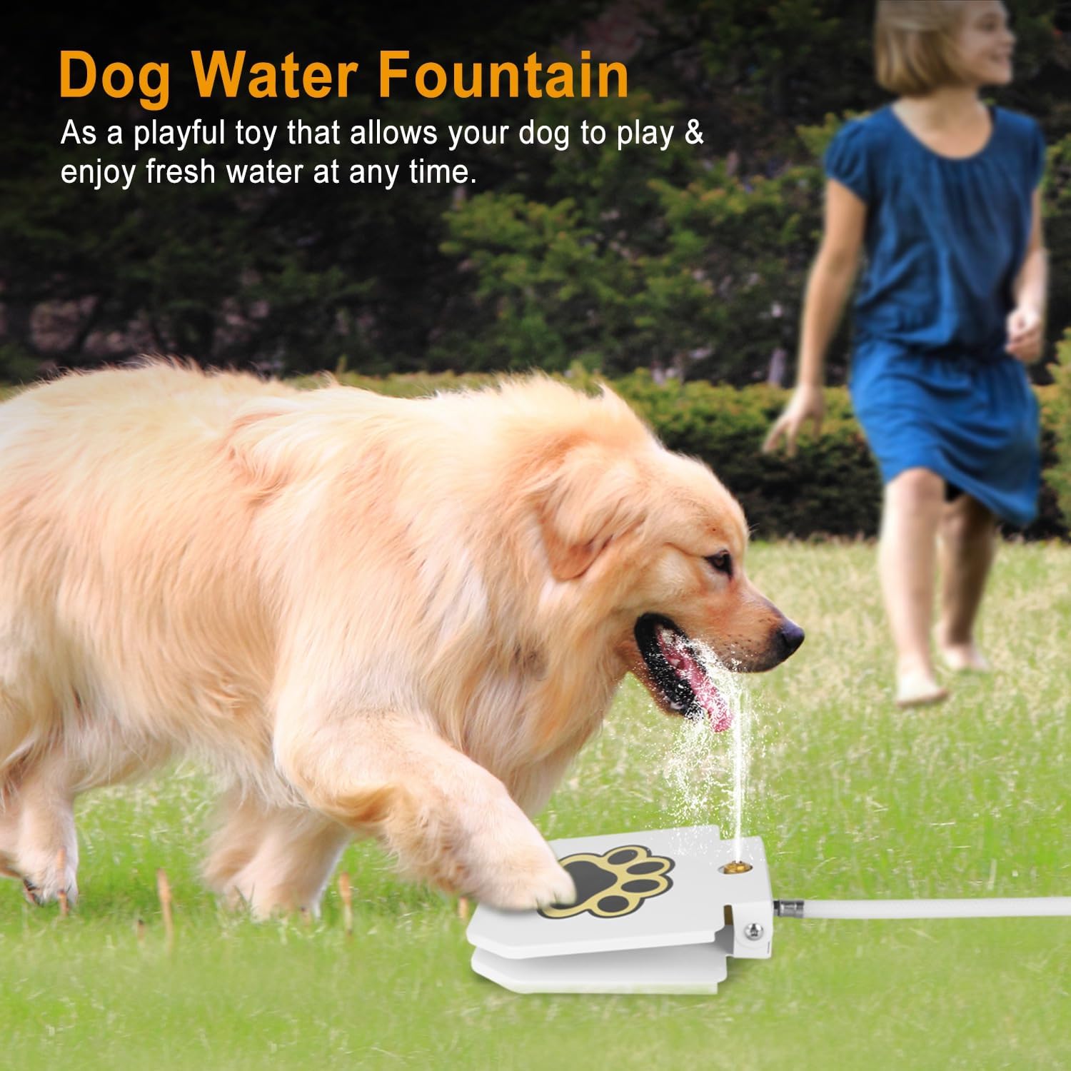 KOCASO Outdoor Dog Water Fountain