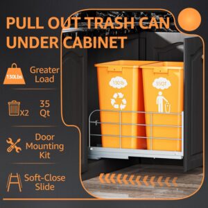 Double Pull-Out Trash Can Kit
