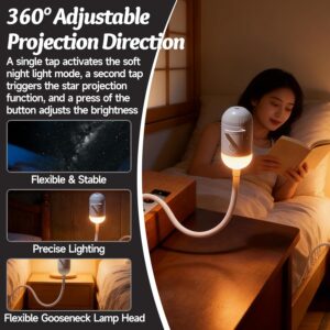 2-in-1 Galaxy Projector Night Light
