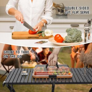 Renmxj Charcuterie Board with Clear Lid