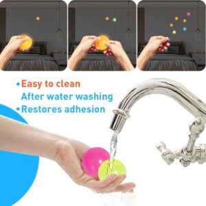 12PCS Glow-in-the-Dark Sticky Sensory Balls