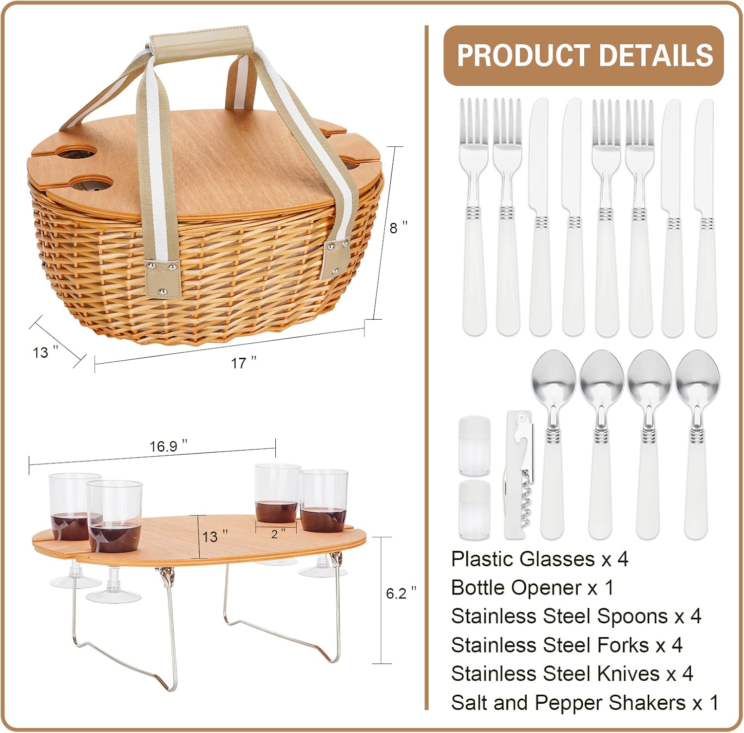 Picnic Basket for 4